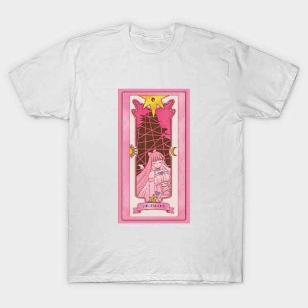 Fallen Sakura Card T-Shirt by Thilah